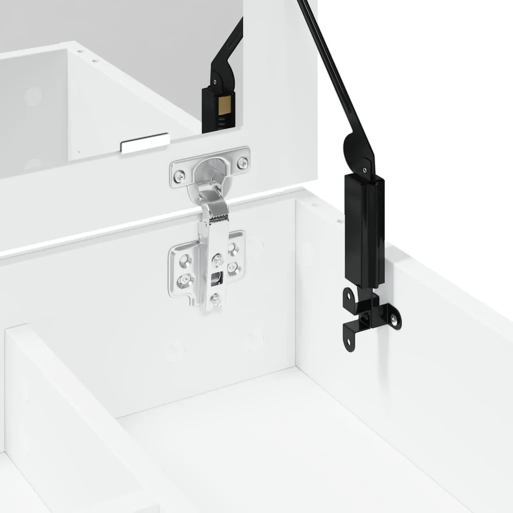 Toucador com espelho 73x46,5x120 cm cor branco
