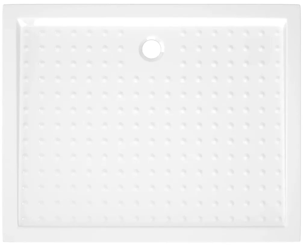 Base de chuveiro com pontos 80x100x4 cm ABS branco