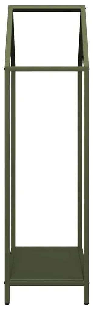 Suporte para lenha aço laminado a frio verde azeitona