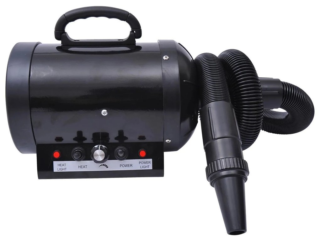 PawHut Secador para Cães 2800W Secador de Pelo para Animais de Estimação com Temperatura 40x16x20cm Preto | Aosom Portugal