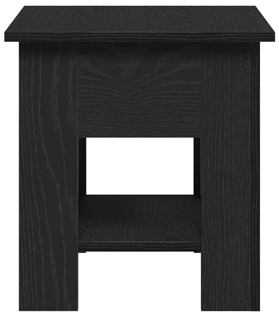 Mesa de Centro vidaXL Carvalho Preto 40x40x42 cm Madeira de Engenharia