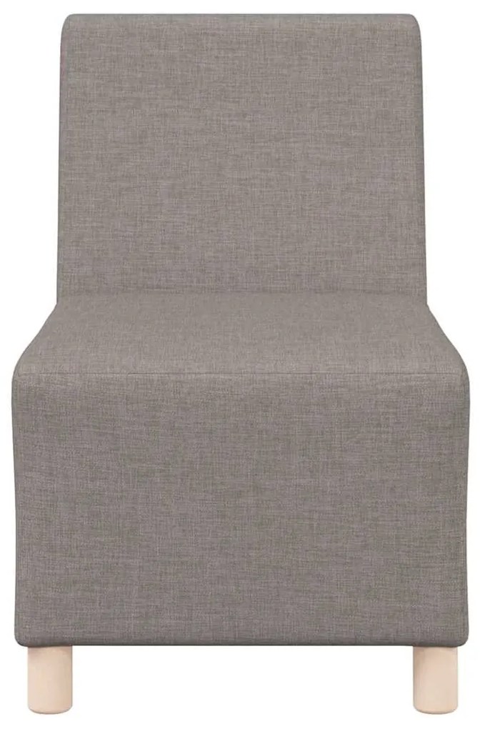 Cadeira de Sofá Cinza Claro 55 cm em Tecido 3 pcs
