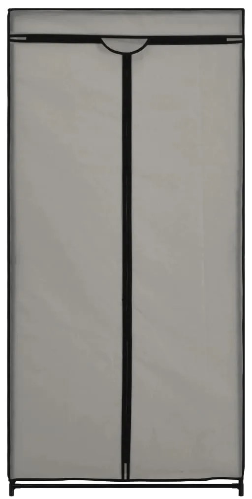 Roupeiro 75x50x160 cm cinzento