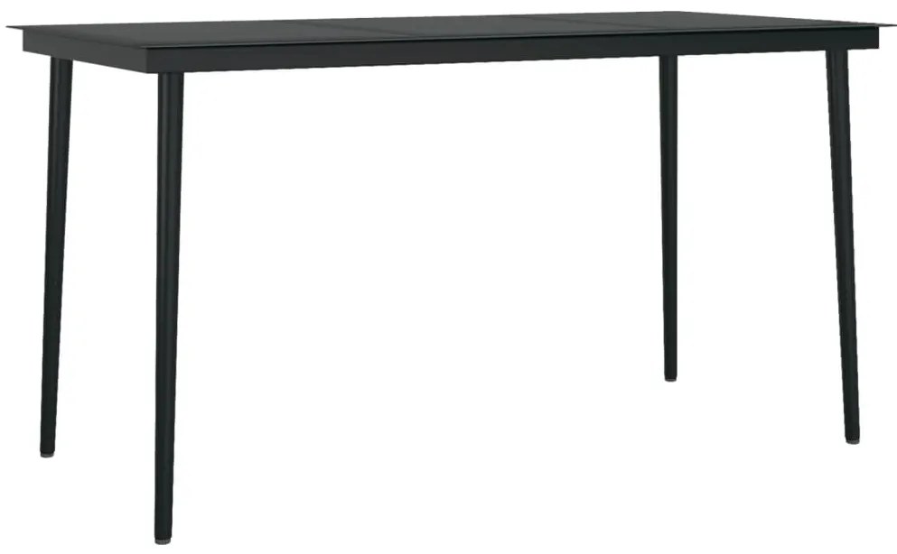 5 pcs conjunto de jantar para jardim castanho e preto
