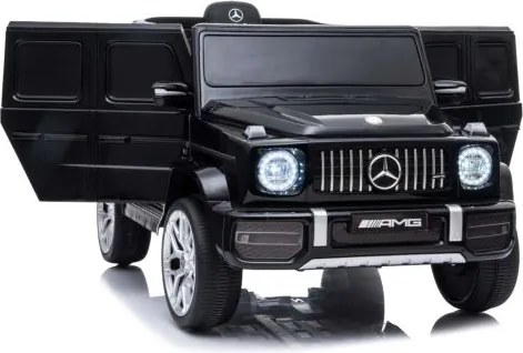 Carro elétrico para Crianças Mercedes G Novo com licença original, bateria, portas que abrem, assento único, motor 2 x, bateria 12 V, controle remoto