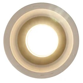 Foco de teto redondo em betão rústico - Deep