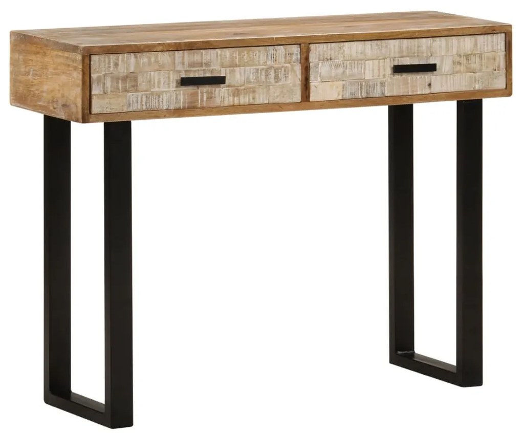 Mesa consola 100x30x75 cm madeira de mangueira maciça