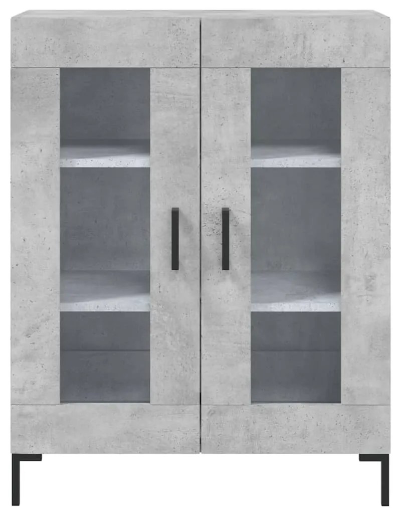 Armário alto 69,5x34x180 cm derivados de madeira cinza cimento