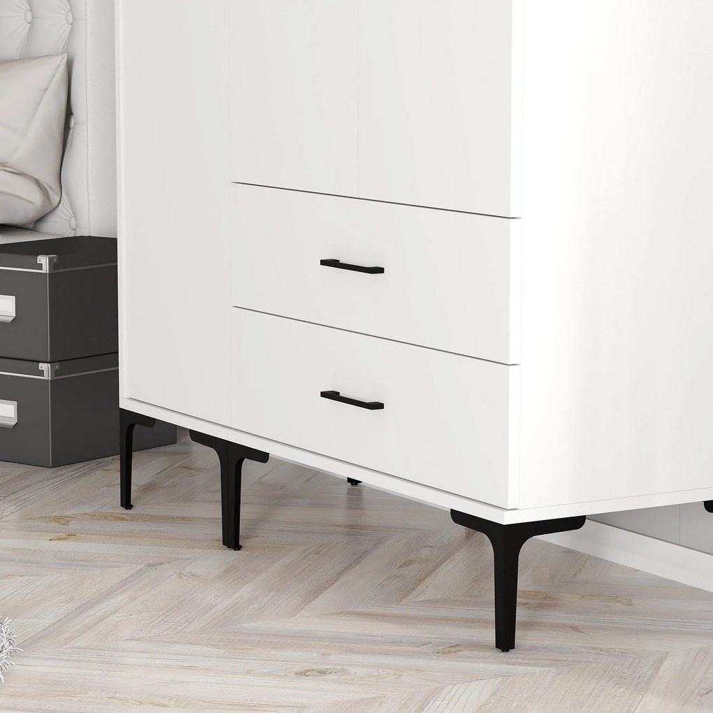 Guarda-roupa Kumsal ST – Branco – 120 cm x 47,5 cm x 201,4 cm