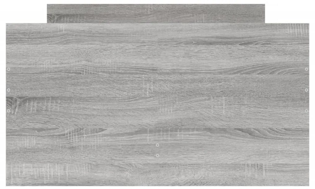 Estrutura de cama com gavetas 90x200 cm cinzento sonoma