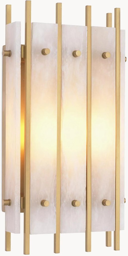 Candeeiro de parede com abajur em alabastro Sparks