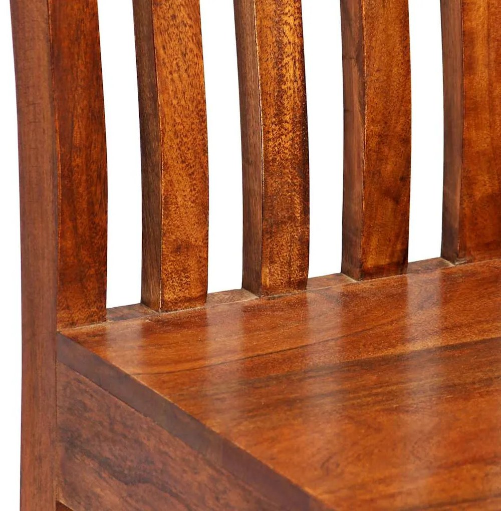 Cadeiras de jantar 4 pcs madeira maciça moderno
