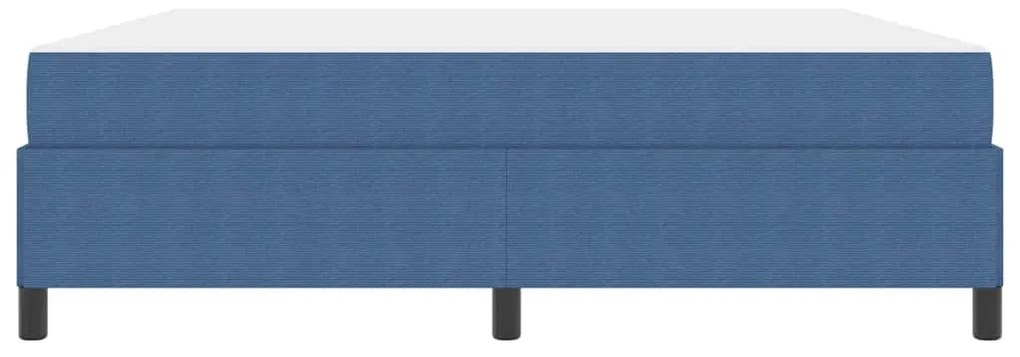 Estrutura da Cama Azul 180 x 200 cm Tecido de veludo côtelé