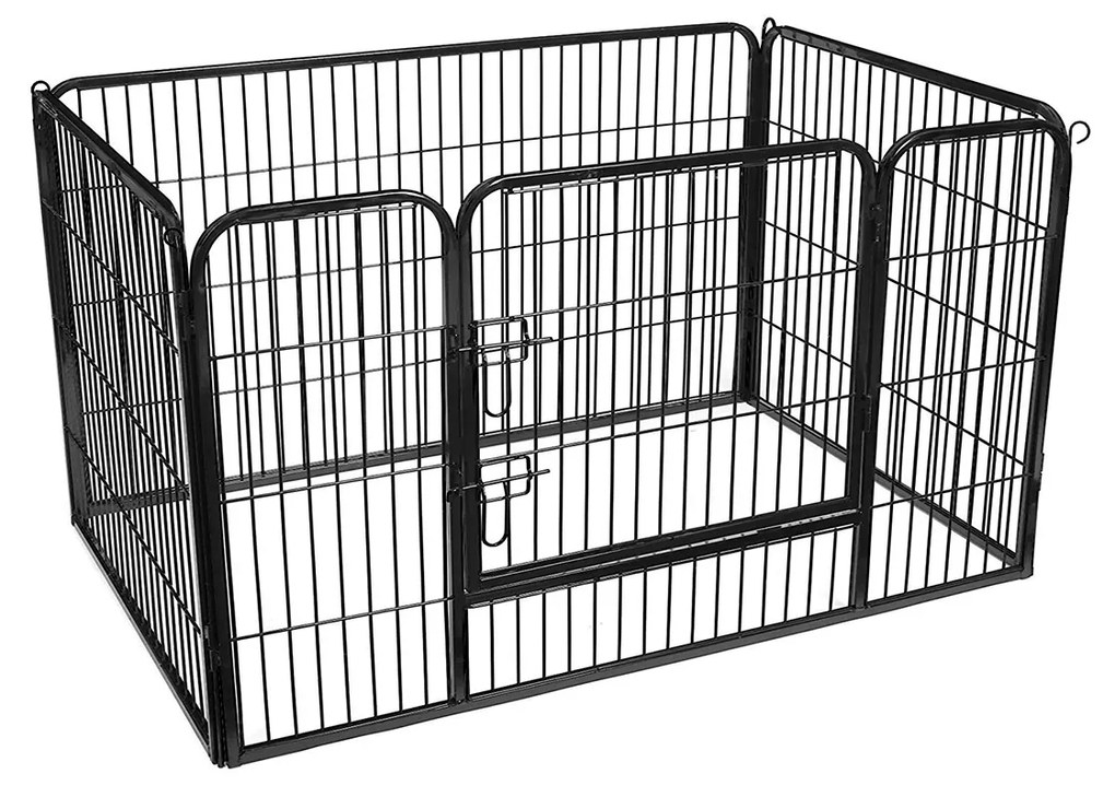 Cercadinho para filhotes FEANDREA, cerca para cães, painéis de exercícios para animais de estimação, preto PPK04BK