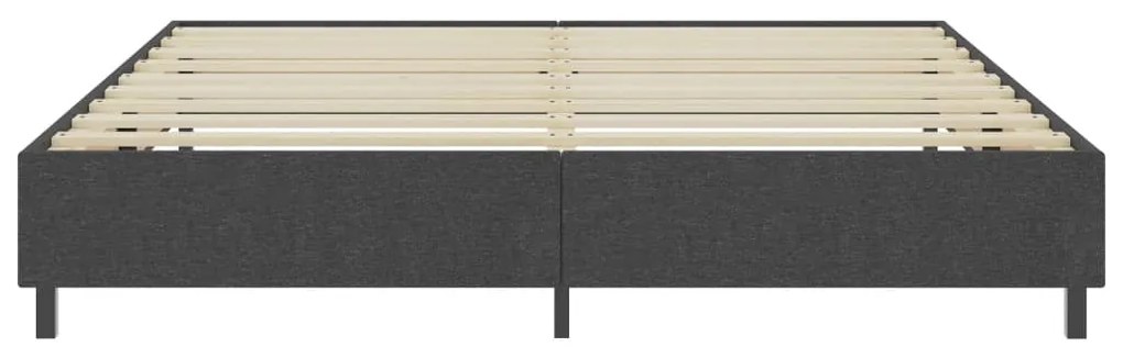 Cama boxspring 200x200 cm tecido cinzento