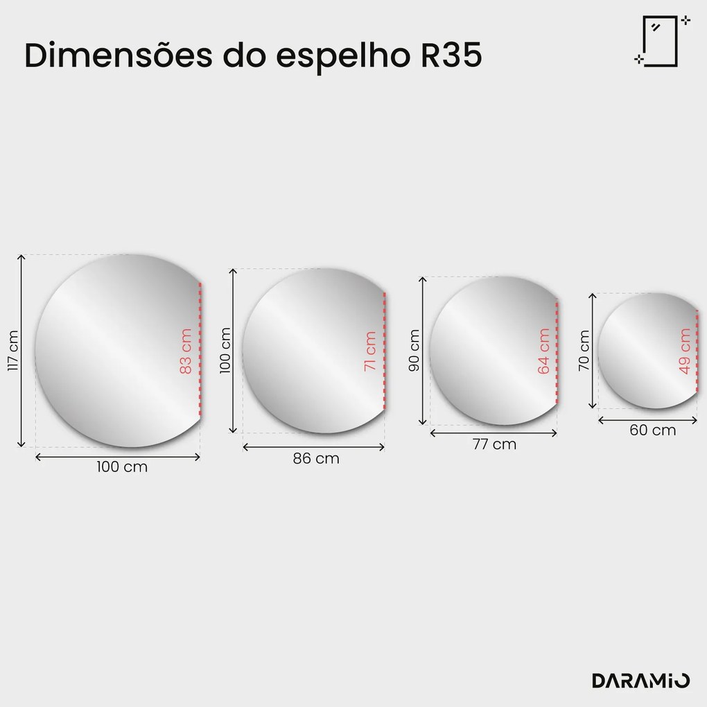 Espelho bronze Pure R35