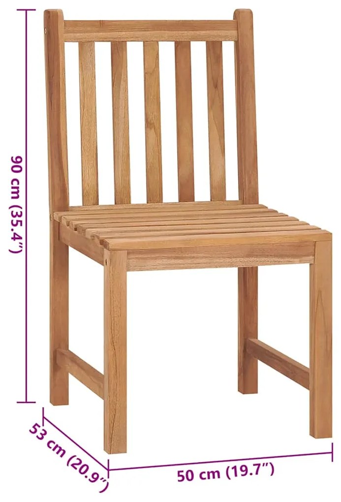 Cadeiras de jardim c/ almofadões 2 pcs madeira de teca maciça