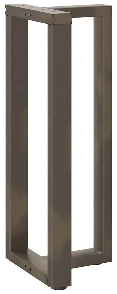 Pés de mesa de bar em forma de T, 2 peças, preto, 40x35x(100-101) cm,