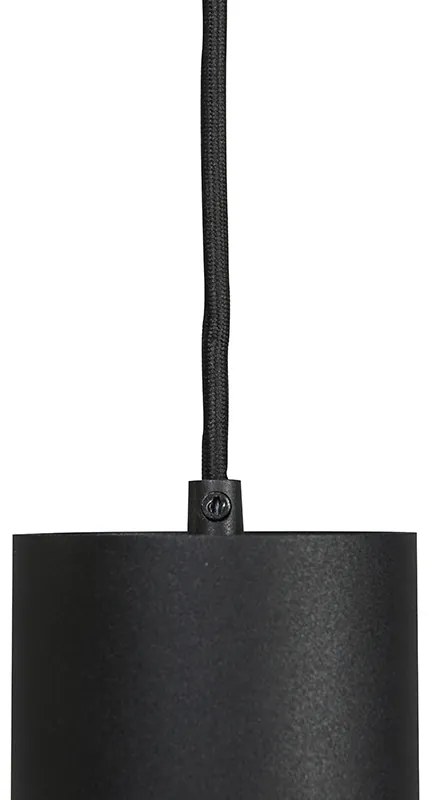 LED Candeeiro de suspensão inteligente preto com WiFi GU10 - Tubo Design,Moderno