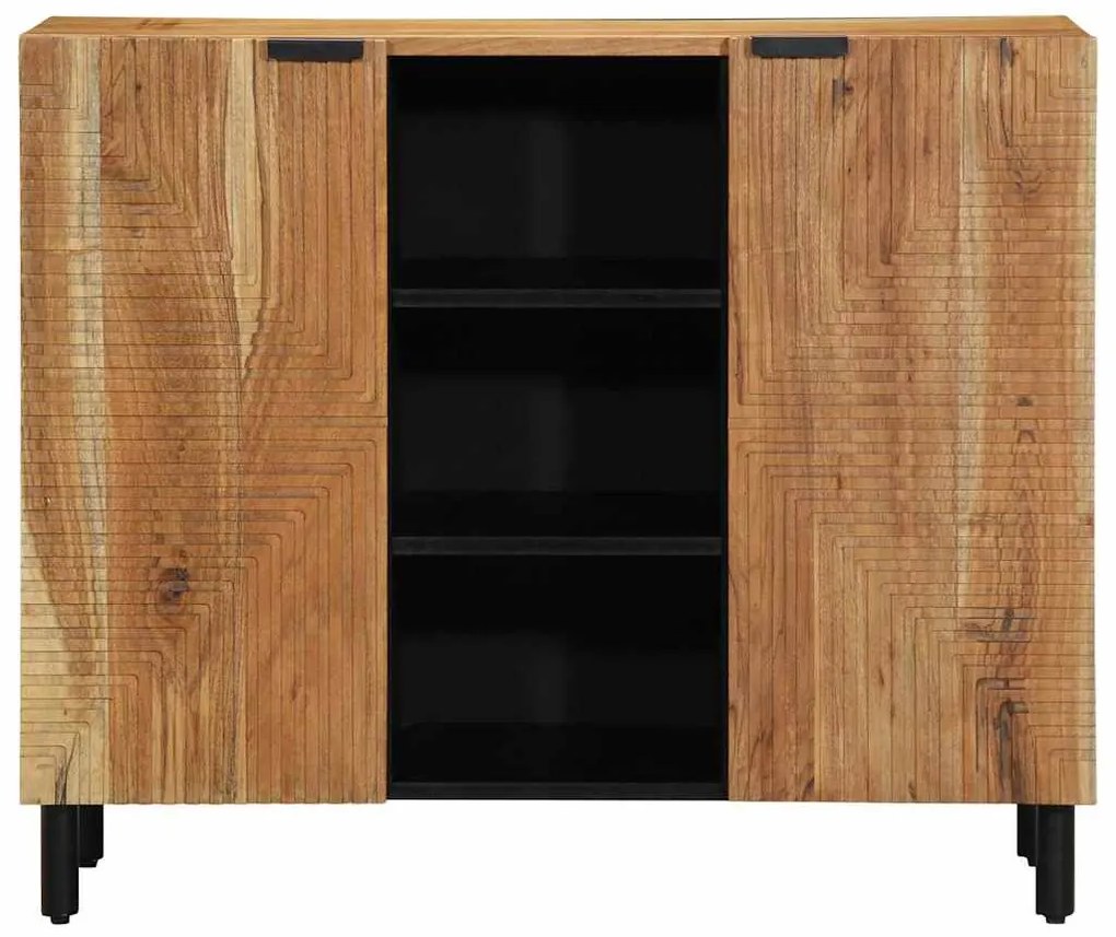 Sideboard vidaXL 90x33x75 cm Madeira Sólida de Acácia
