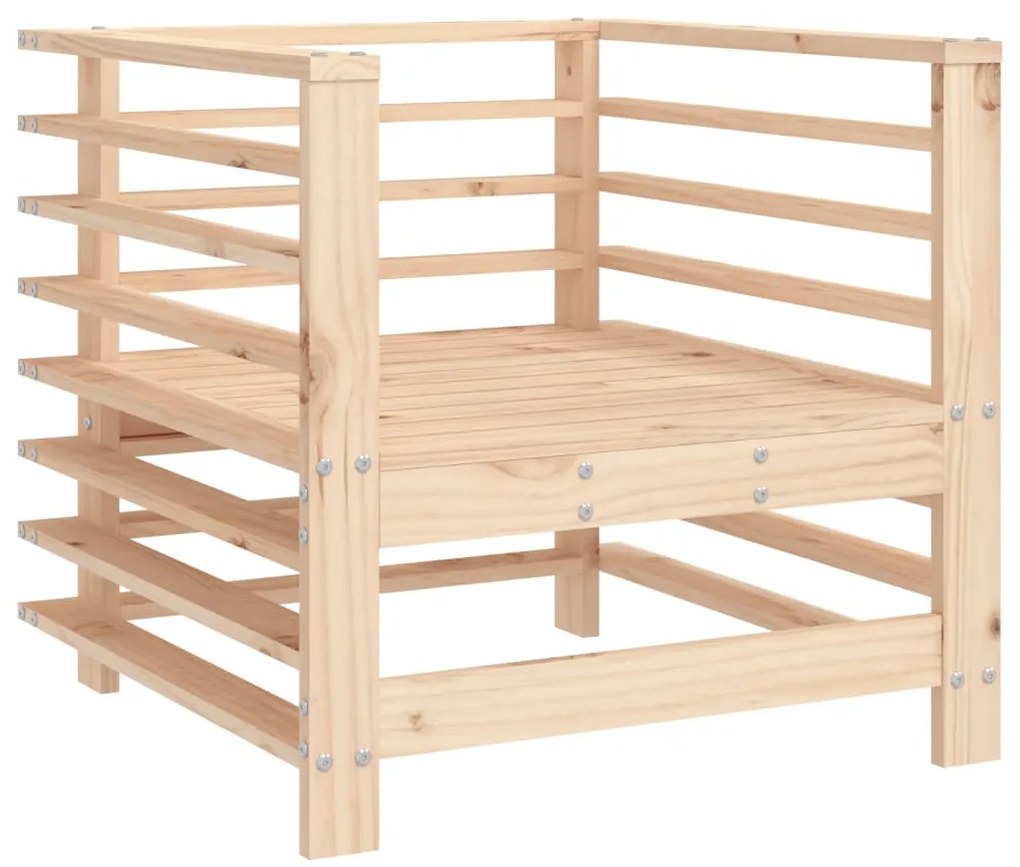 Cadeiras de jardim 2 pcs madeira de pinho maciça
