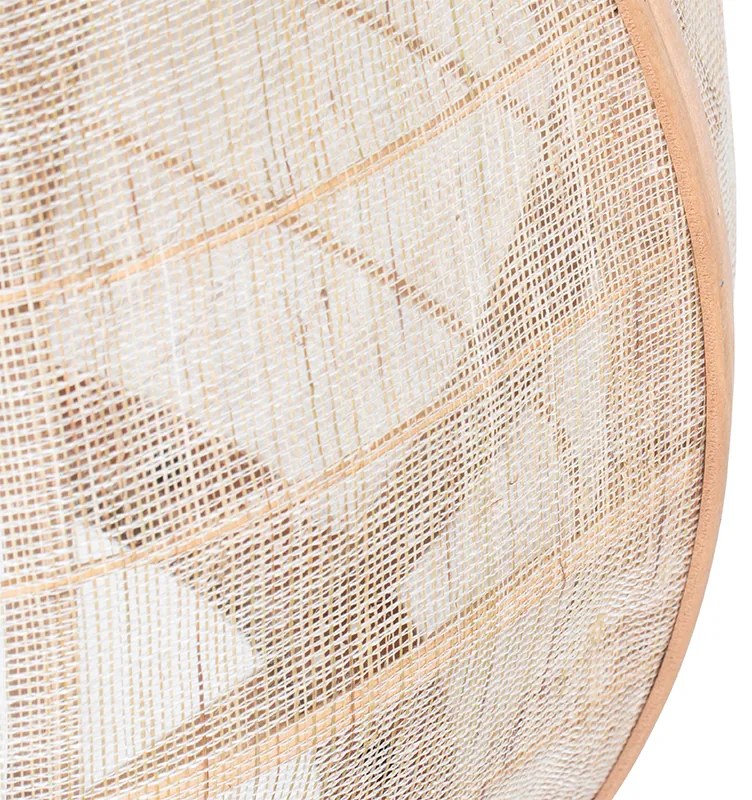 Candeeiro de suspensão oriental castanho 50 cm - Pascal