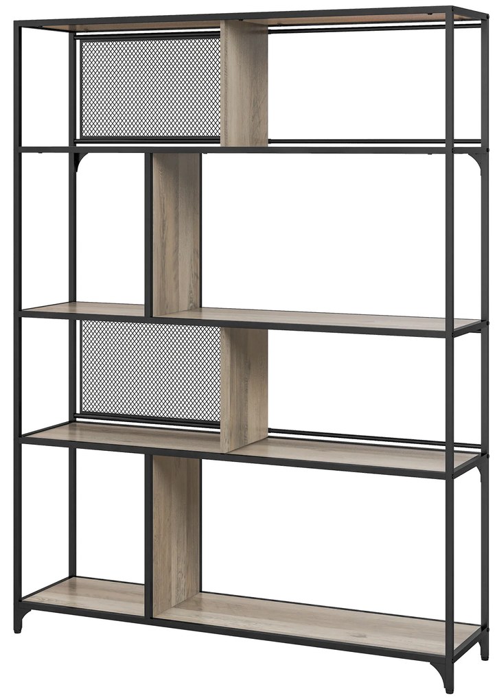 HOMCOM Estante de Armazenamento Estante de 5 Níveis Estrutura de Aço Estilo Industrial 120x30x161 cm | Aosom Portugal