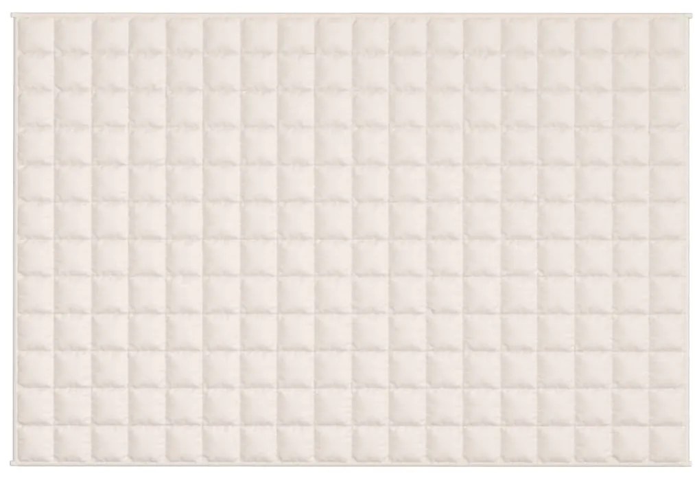 Manta pesada 9 kg 122x183 cm tecido creme-claro