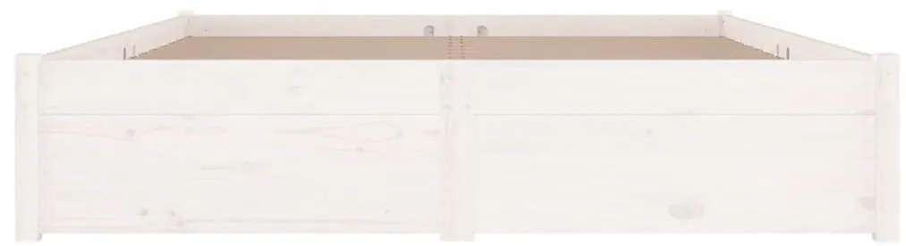 Estrutura de cama com gavetas 135x190 cm casal branco