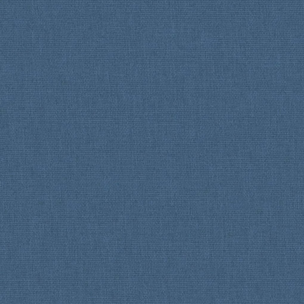 Cama de bebé com colchão tecido de linho azul marinho