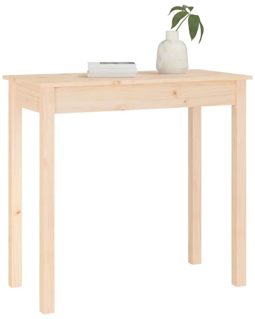 Mesa consola 80x40x75 cm madeira de pinho maciça
