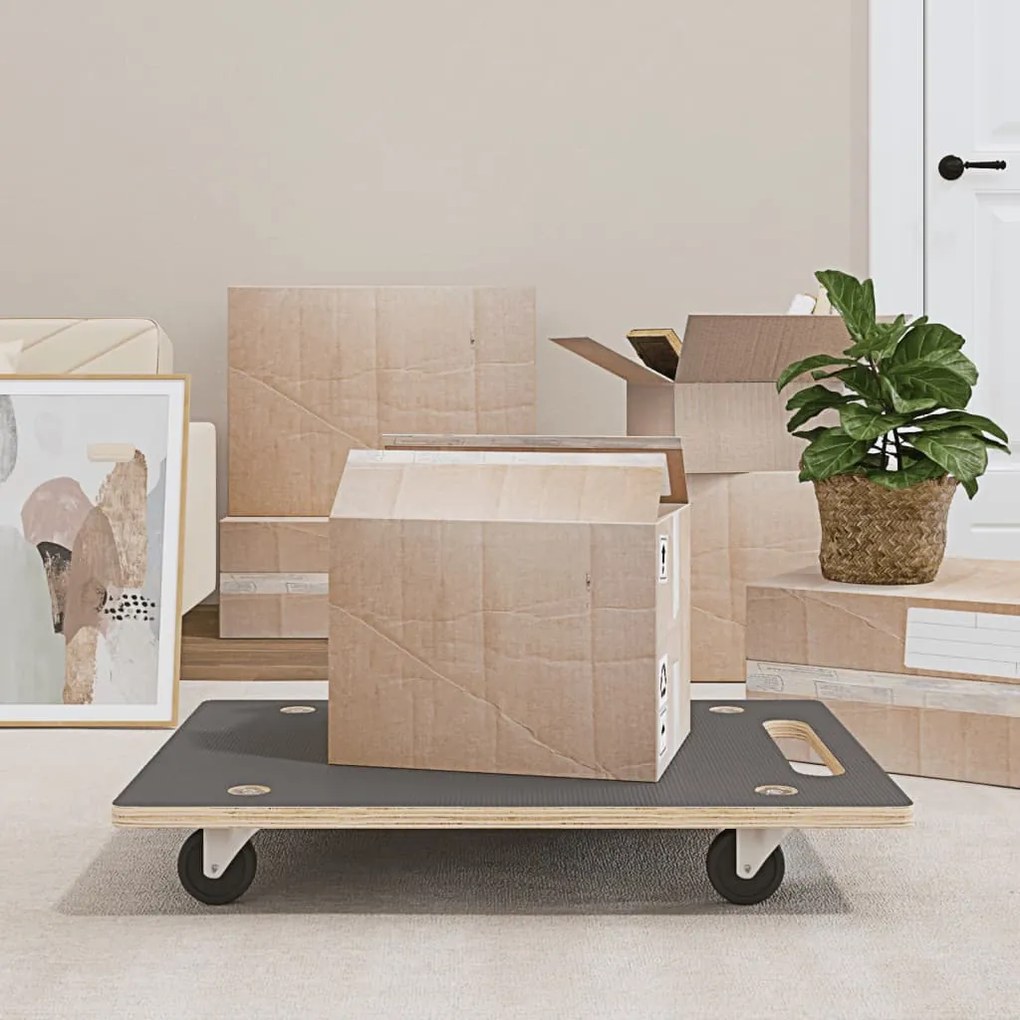 vidaXL Carrinhos de transporte 2 pcs retangular 80x55x11,5 cm 250 kg