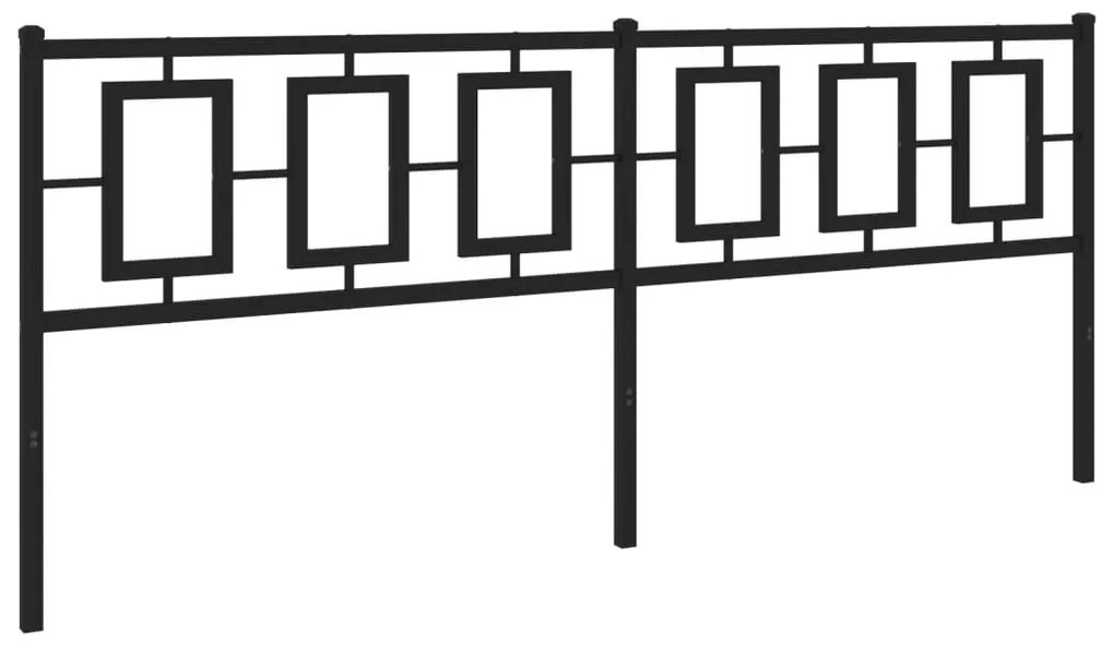 Cabeceira de cama 193 cm metal preto