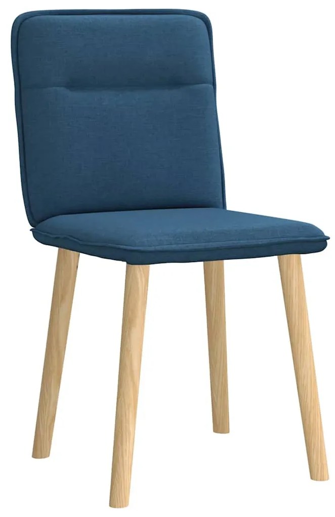 Cadeiras de jantar 2 pcs tecido azul
