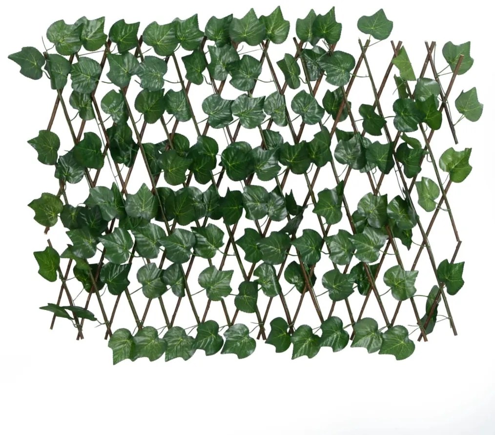  Treliça de videira artificial extensível 5 pcs 190x60 cm verde