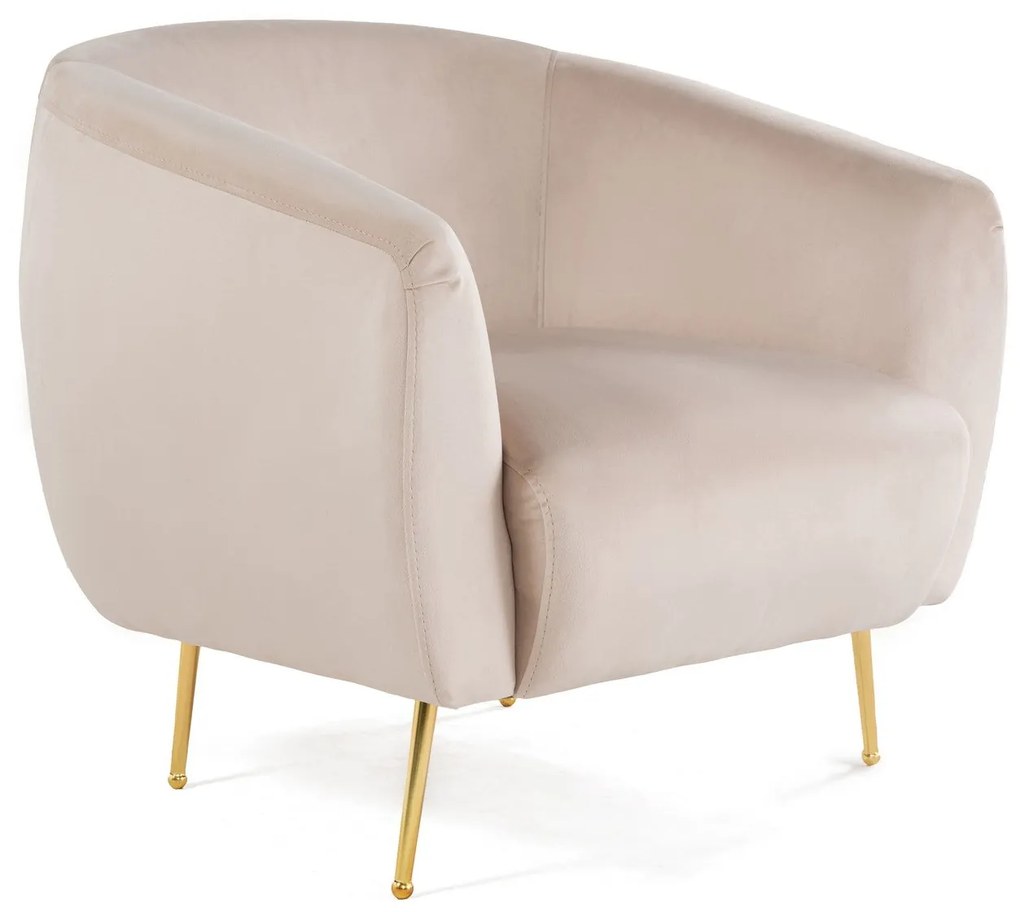 Cadeira Wing Eses – Bege – 70x82x82 cm