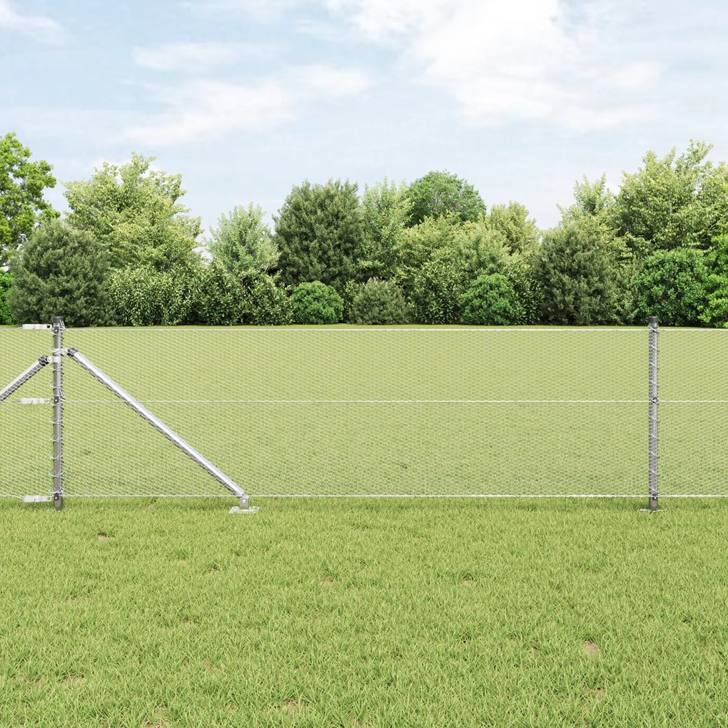 Cerca Hexagonal vidaXL 0,6x100 m Aço Galvanizado