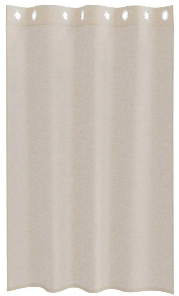 Cortinas com cortinas 2 pcs Areia 140 x 175 cm Poliéster