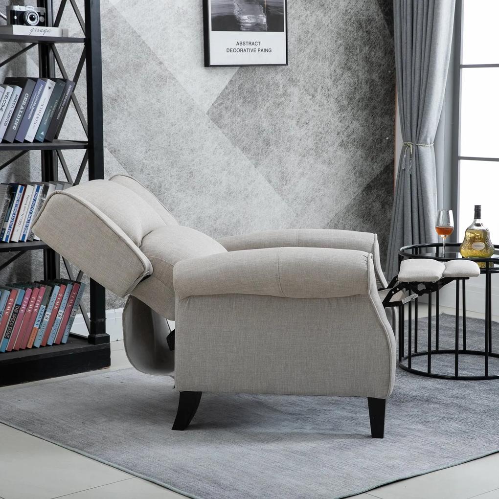 Poltrona Relax com cadeira reclinável manual de até 160 ° 81x84x105cm