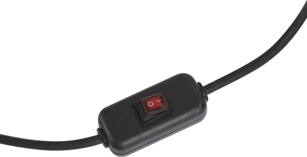 Candeeiro de Pé Exterior Japandi Bege com Abajur de Corda IP44 - Arc Jayla