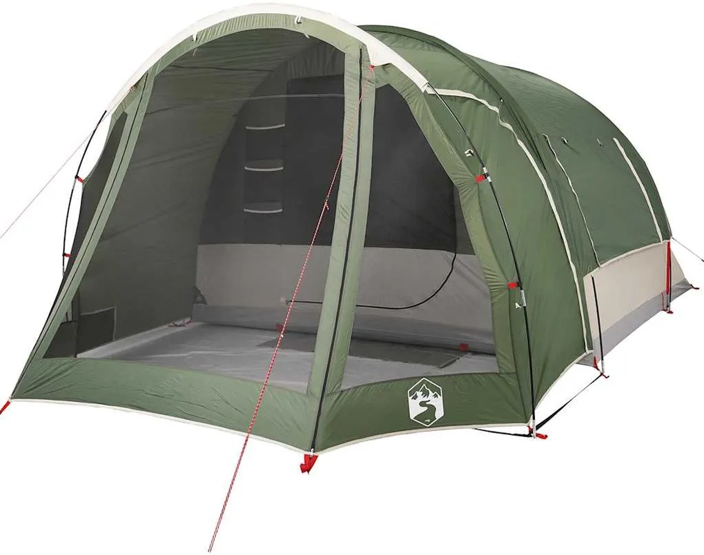 Tenda familiar para 6 pessoas impermeável verde