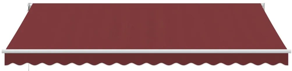 Toldo retrátil automático 450x300 cm bordô