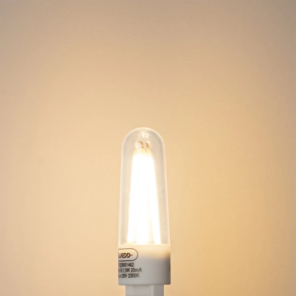 Conjunto de 5 Lâmpadas de Filamento LED G9 2.5W 240lm 2300K