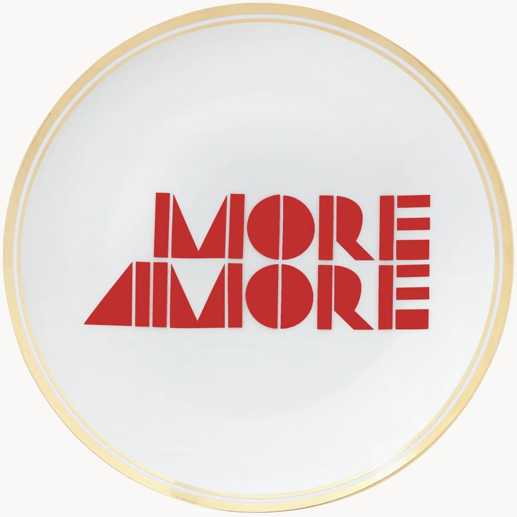 Prato para sobremesa artesanal Tavola Scomposta