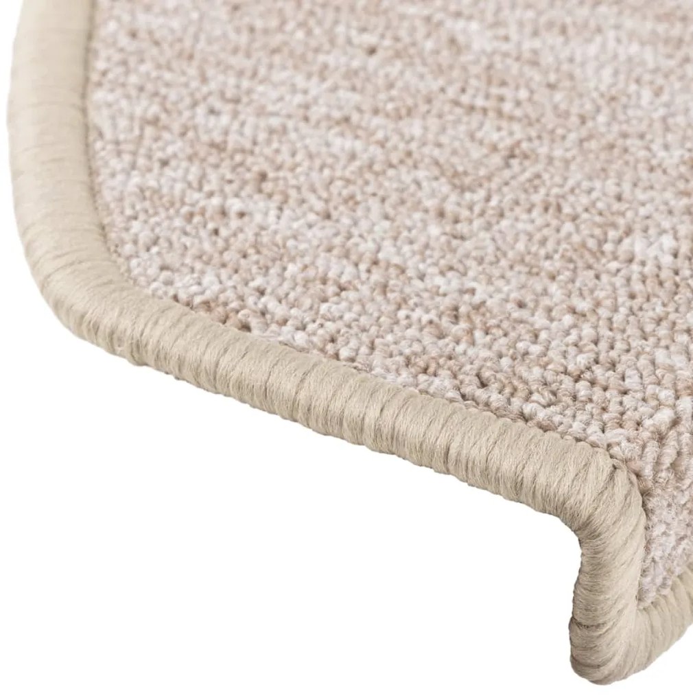 Tapetes de escada 15 pcs 65x24x4 cm cinzento-acastanhado