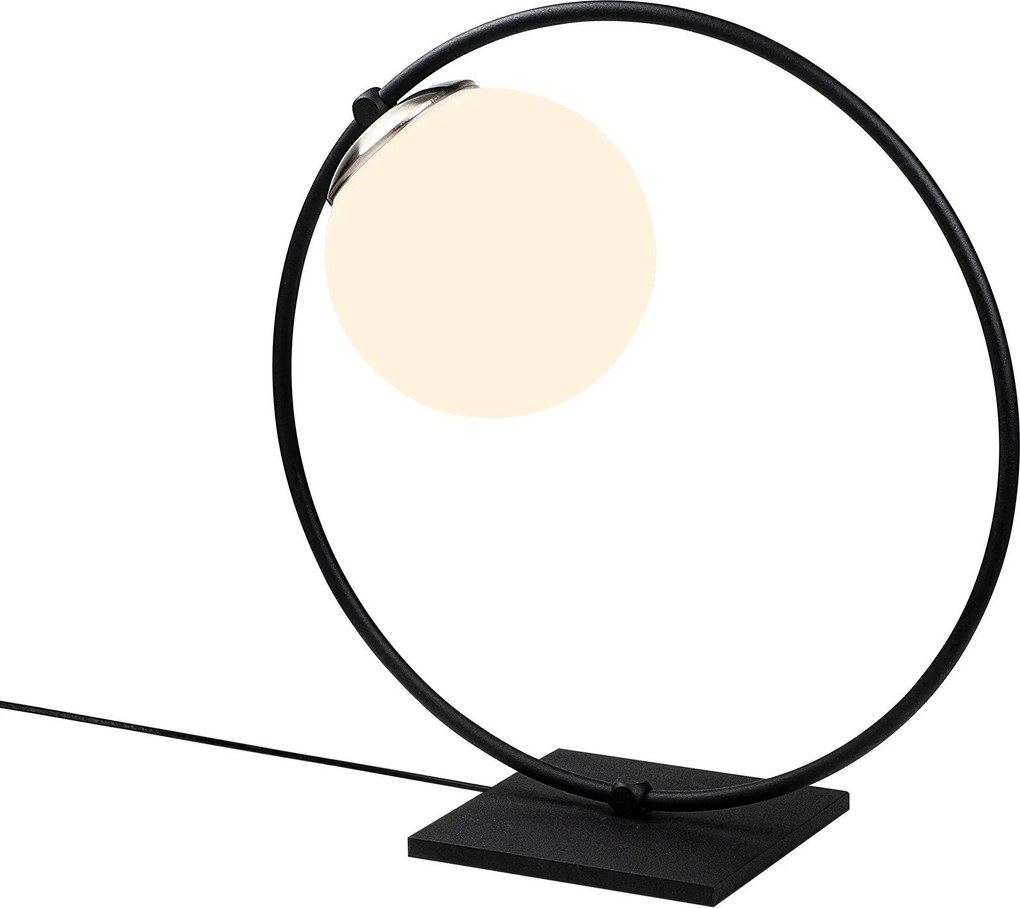 ****
Conjunto de Candeeiro de Teto e Mesa Dolunay – Preto e Branco –
