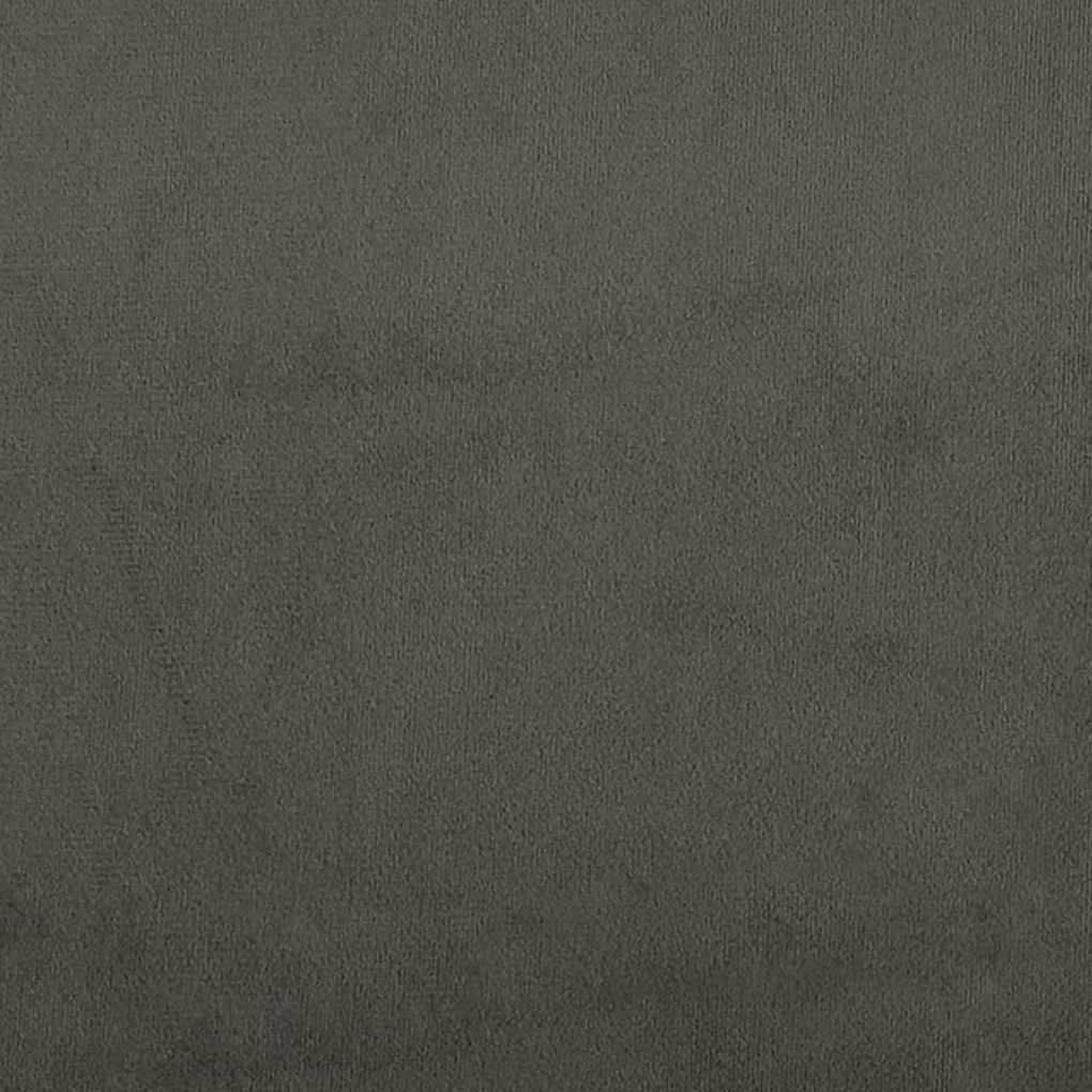Estrutura de cama sem colchão 120x190 cm Veludo cinza escuro