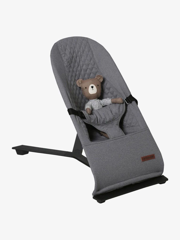 Espreguiçadeira Babyplum' II da Vertbaudet cinzento escuro liso