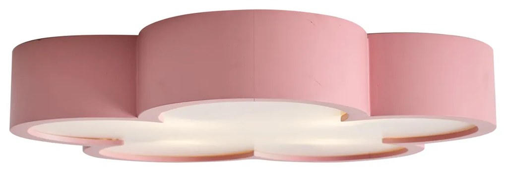 Luminária de teto infantil rosa e branca - Lucille Para crianças