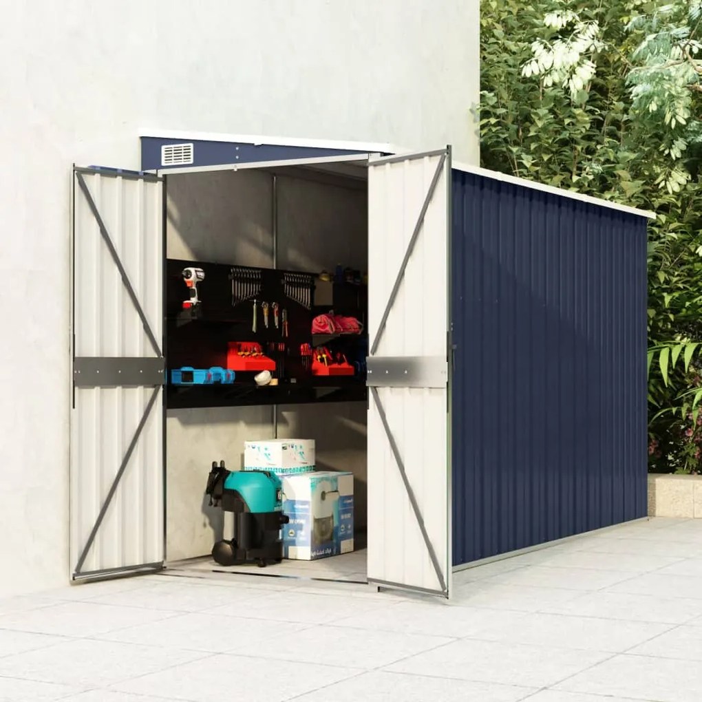 316227 vidaXL Abrigo suspenso para jardim 118x288x178 cm aço antracite
